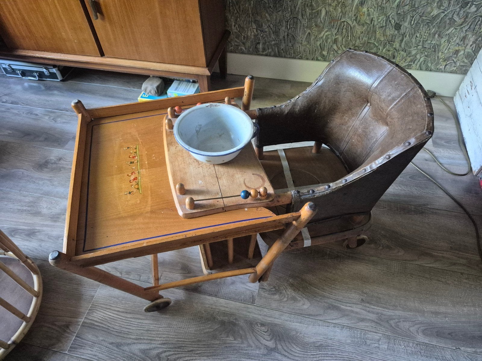Antieke Torck Metamorfosestoel (ca. 1900), Antiek en Kunst, Antiek | Meubels | Stoelen en Banken, Ophalen of Verzenden