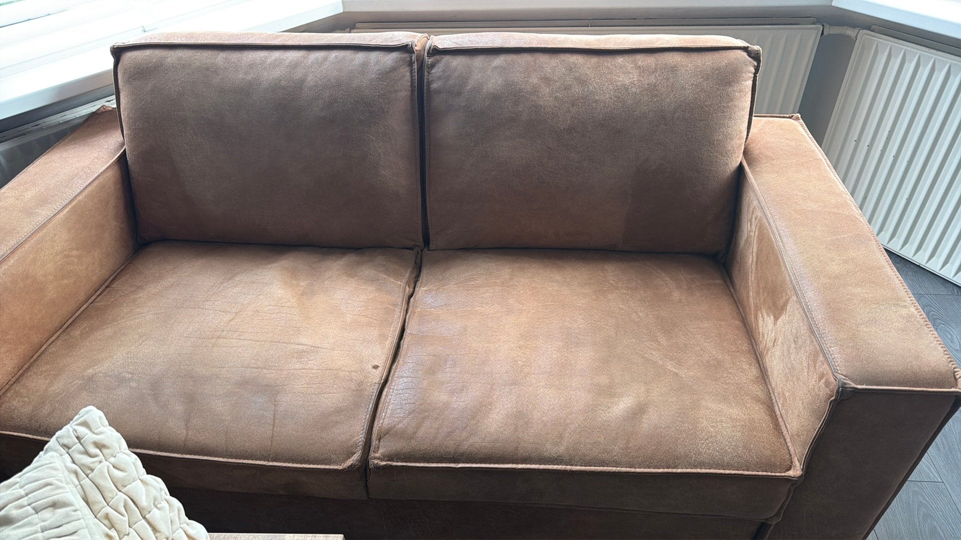 3-2-2 zits bankstel cognac, Gebruikt, Overige maten, 75 tot 100 cm, Ophalen of Verzenden