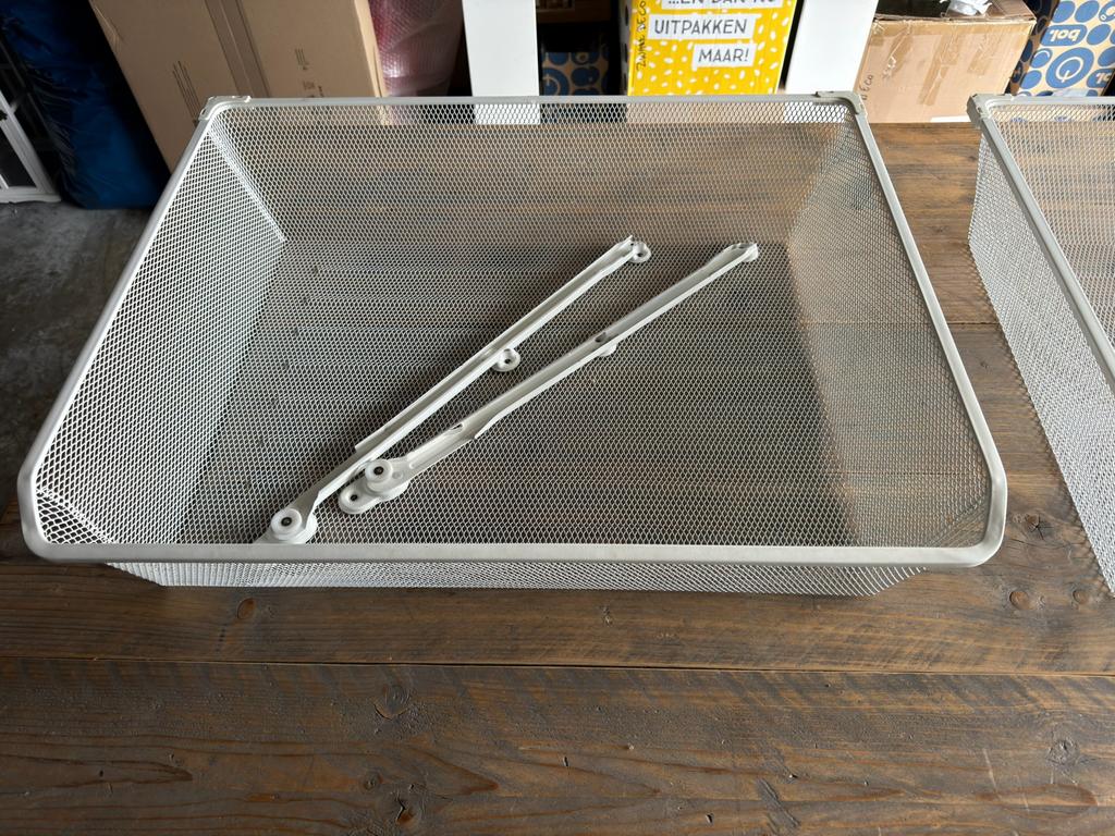 Z.g.a.n. 2 witte schuifmanden IKEA PAX 75 kast, Ophalen, 50 tot 100 cm, Zo goed als nieuw, Minder dan 100 cm