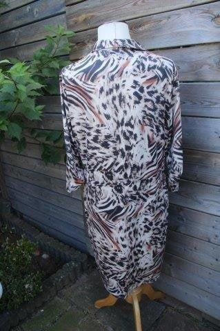 Jurk beige/ bruin/ oranje K-Design mt XL Vaste prijs, K-design, Beige, Maat 46/48 (XL) of groter, Ophalen of Verzenden