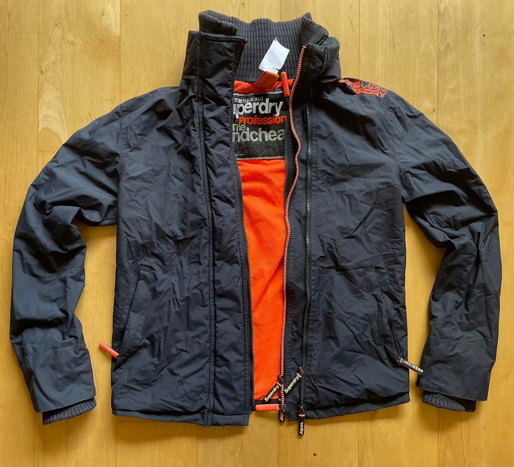 SuperDry Windcheater High Tech outdoor jas S / M, Ophalen of Verzenden, Zo goed als nieuw, Maat 46 (S) of kleiner, Blauw