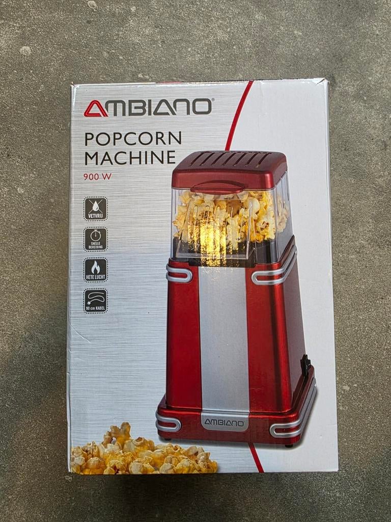 Ambiano popcorn machine, Huis en Inrichting, Keuken | Keukenbenodigdheden, Overige typen, Nieuw, Ophalen of Verzenden, Rood