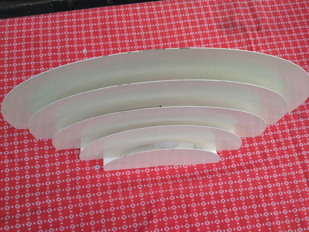 Raak meander wandlamp, Gebruikt, E27 (groot), Ophalen of Verzenden, Wit