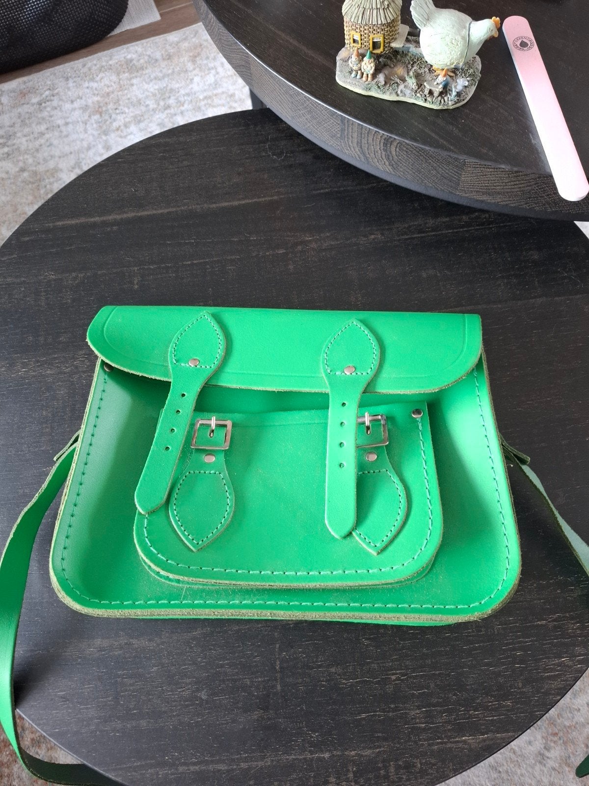 Crossbody tas  Vintage Cambridge Satchel Kelly Green, Ophalen of Verzenden, Gebruikt, Groen, Schoudertasje
