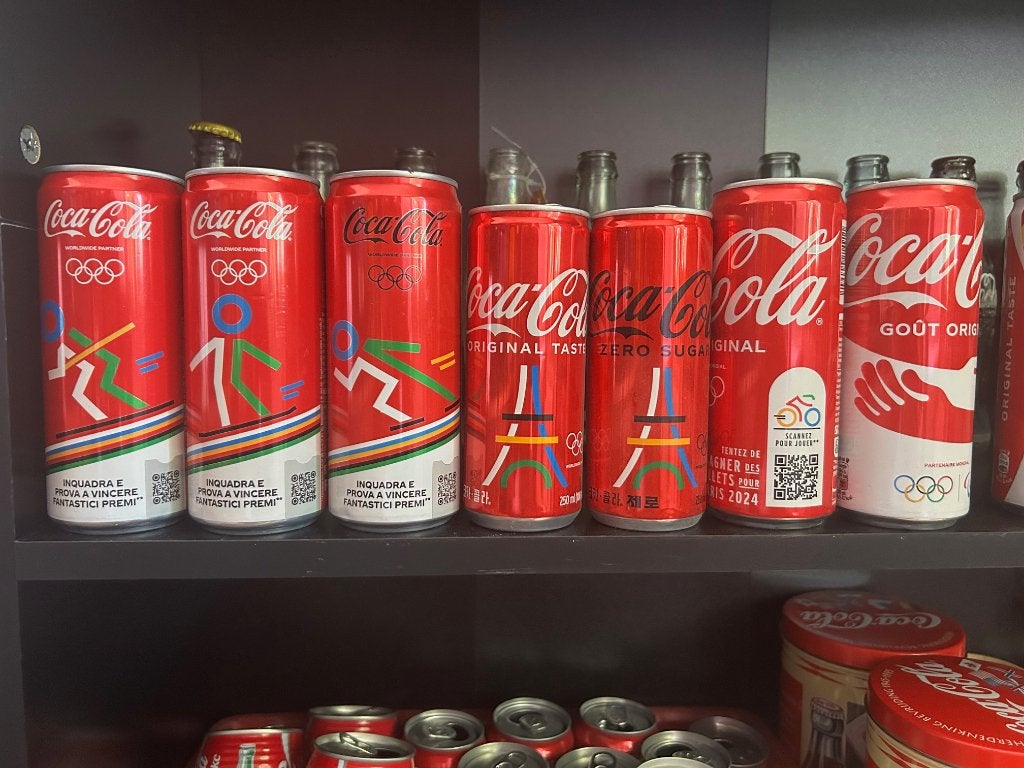 Coca Cola blikjes, Verzamelen, Ophalen of Verzenden, Zo goed als nieuw, Gebruiksvoorwerp