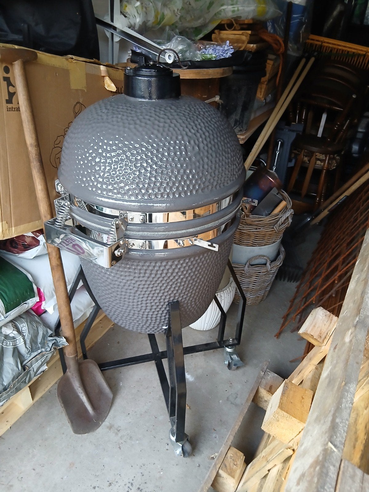 grizzly grills kamado elite large, Ophalen, Zo goed als nieuw, KamadoBBQ, Met accessoires