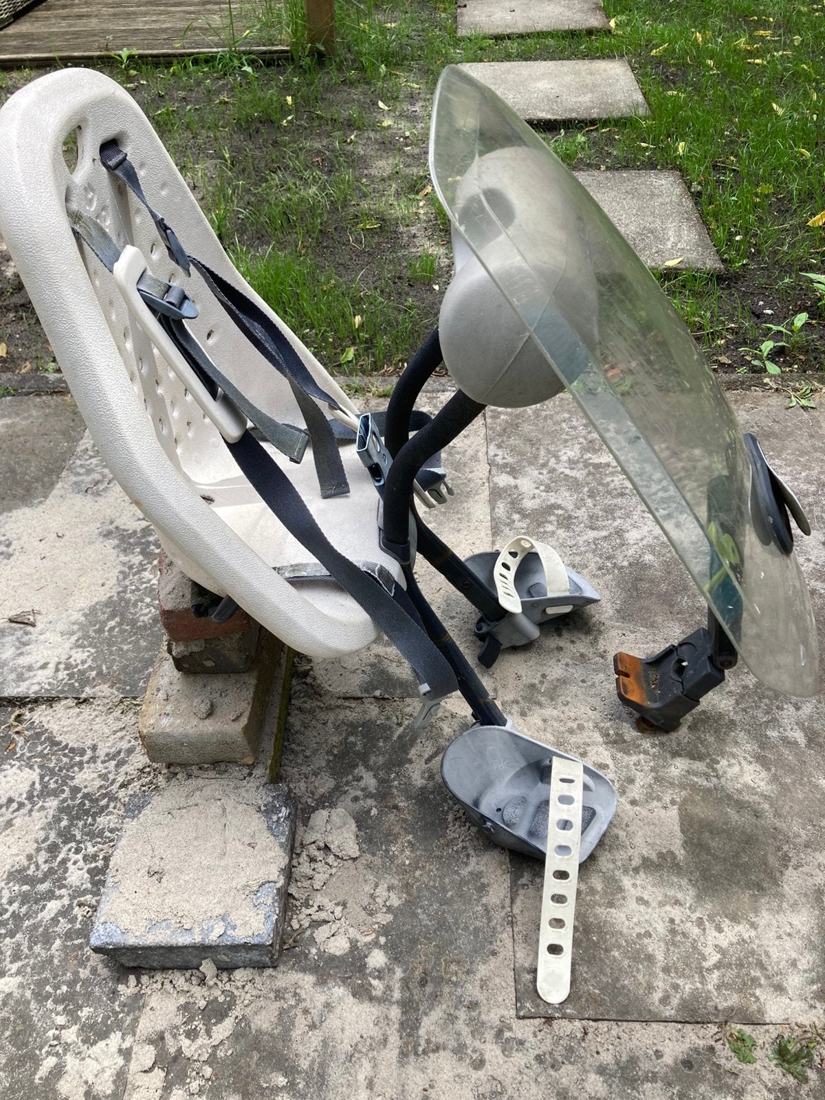 Yepp voorzitje fiets met scherm, Ophalen, Gebruikt, Yepp