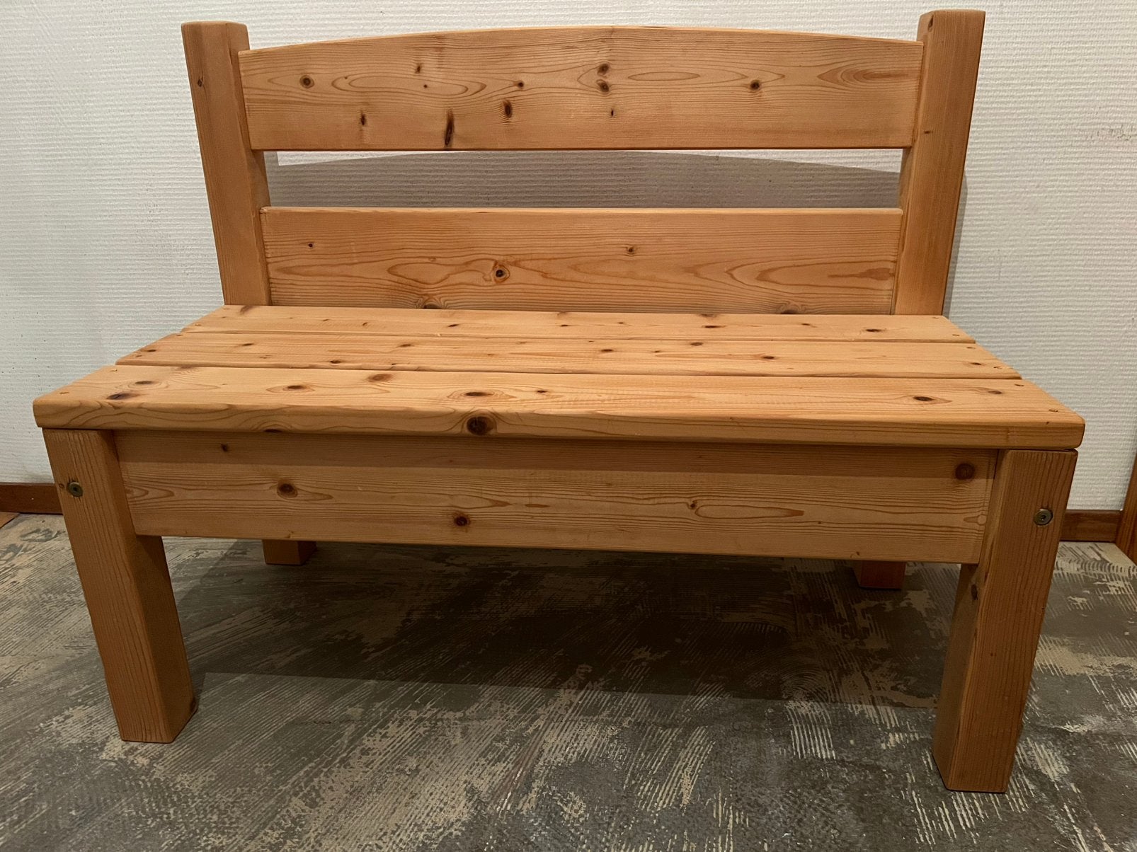 Grenen kinderbankje, Ophalen, Nieuw, Hout
