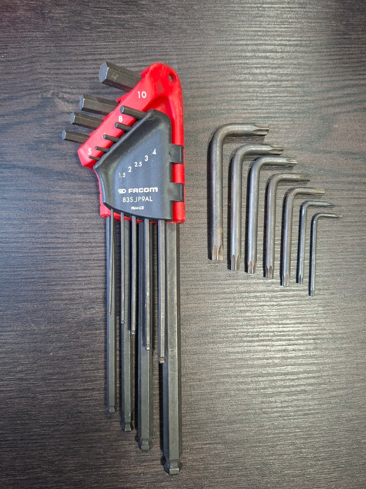 FACOM INBUS EN TORX SET, Doe-het-zelf en Verbouw, Gereedschap | Handgereedschap, Ophalen of Verzenden, Zo goed als nieuw, Gereedschapsset