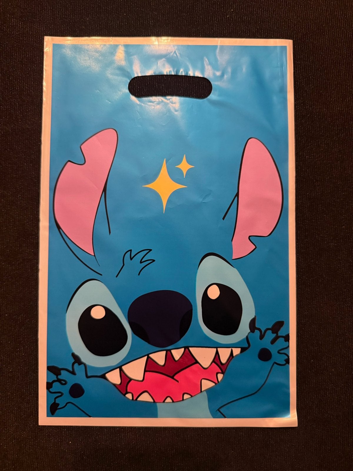 Stitch traktatie zakje / uitdeel tasje blauw, Ophalen of Verzenden, Nieuw, Feestartikel, Verjaardag