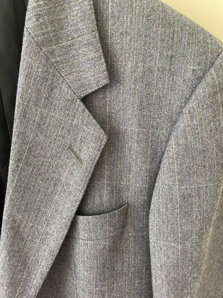 Te koop: colbert, Burberry, grijs, maat, Kleding | Heren, Ophalen of Verzenden, Zo goed als nieuw, Grijs