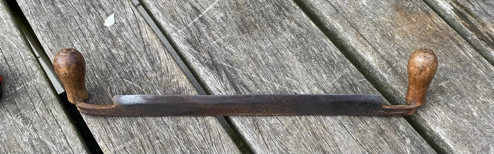Oud Haalmes voor houtbewerking - 47 cm breed, Antiek en Kunst, Ophalen of Verzenden