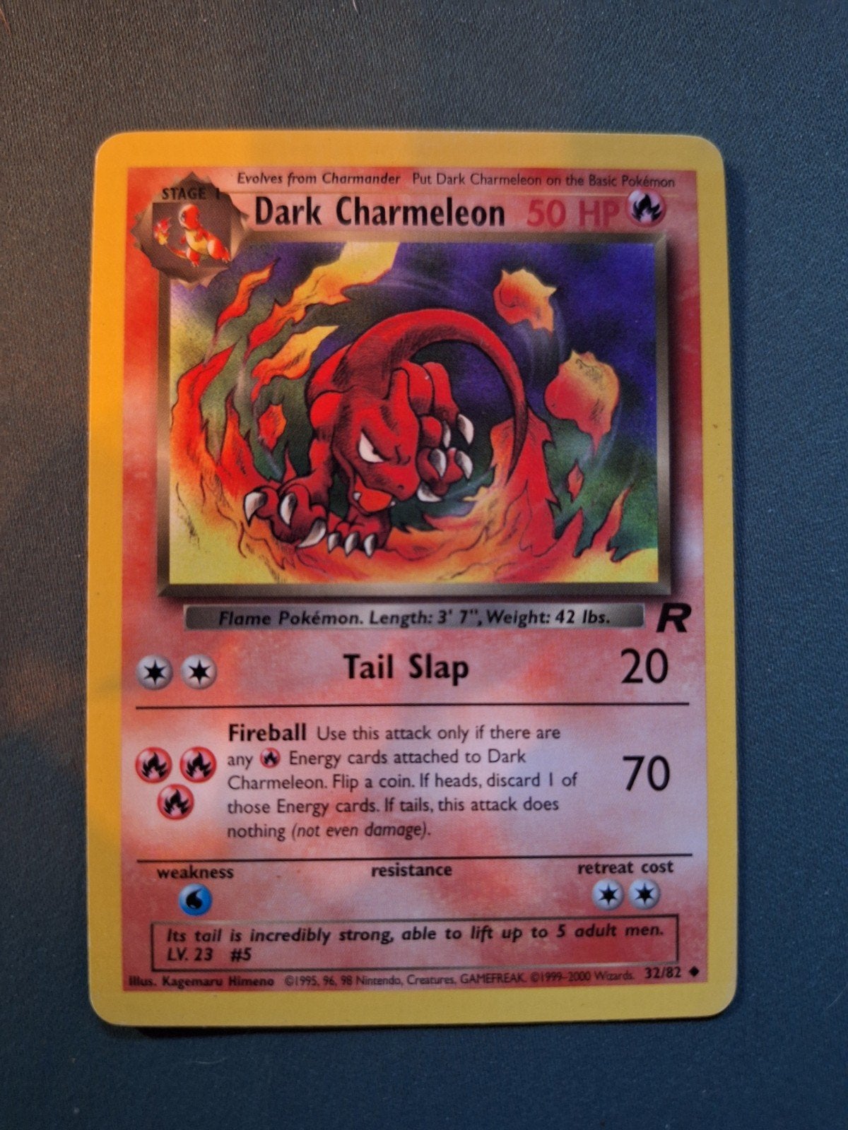 Pokémon Dark Charmeleon 32/82, Hobby en Vrije tijd, Verzamelkaartspellen | Pokémon, Ophalen of Verzenden, Zo goed als nieuw