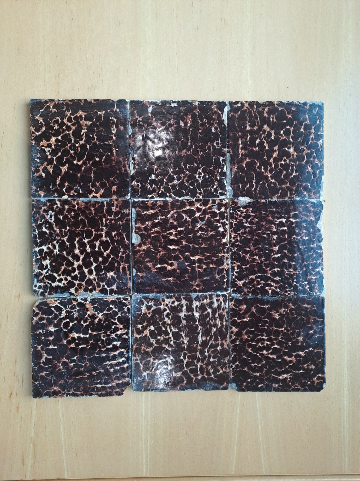 Tegels oud schildpad, Ophalen