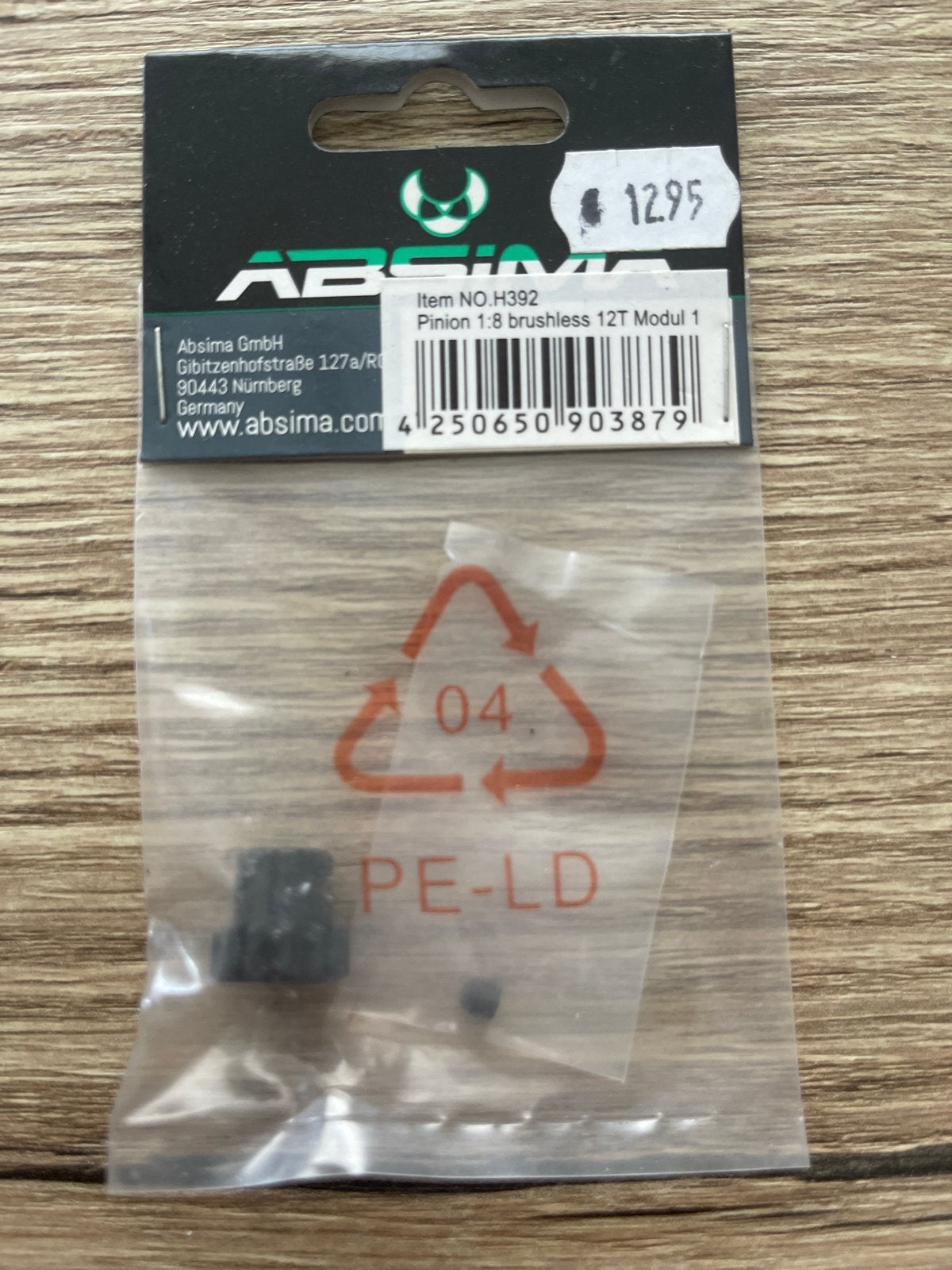 Absima Pinion Gear 1:8 Brushless 12T Modul 1, Ophalen of Verzenden, Nieuw, Auto