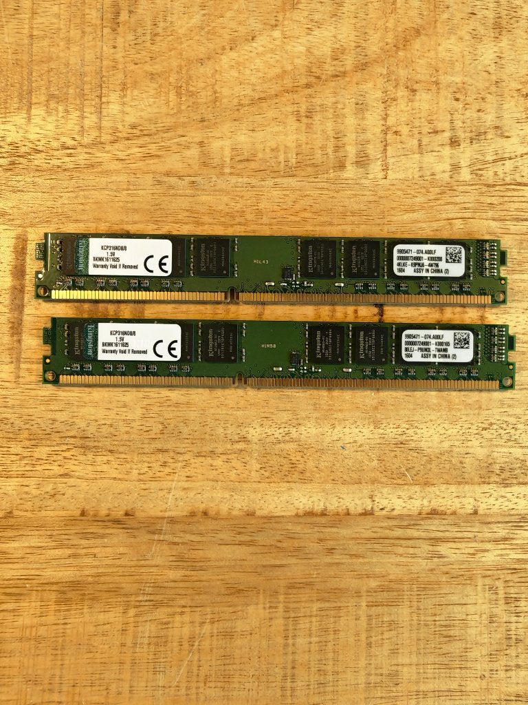 Kingston 16GB DDR3 1600MHz DIMM Set (2x8GB), Computers en Software, Kingston, Refurbished, DDR3, Ophalen of Verzenden
