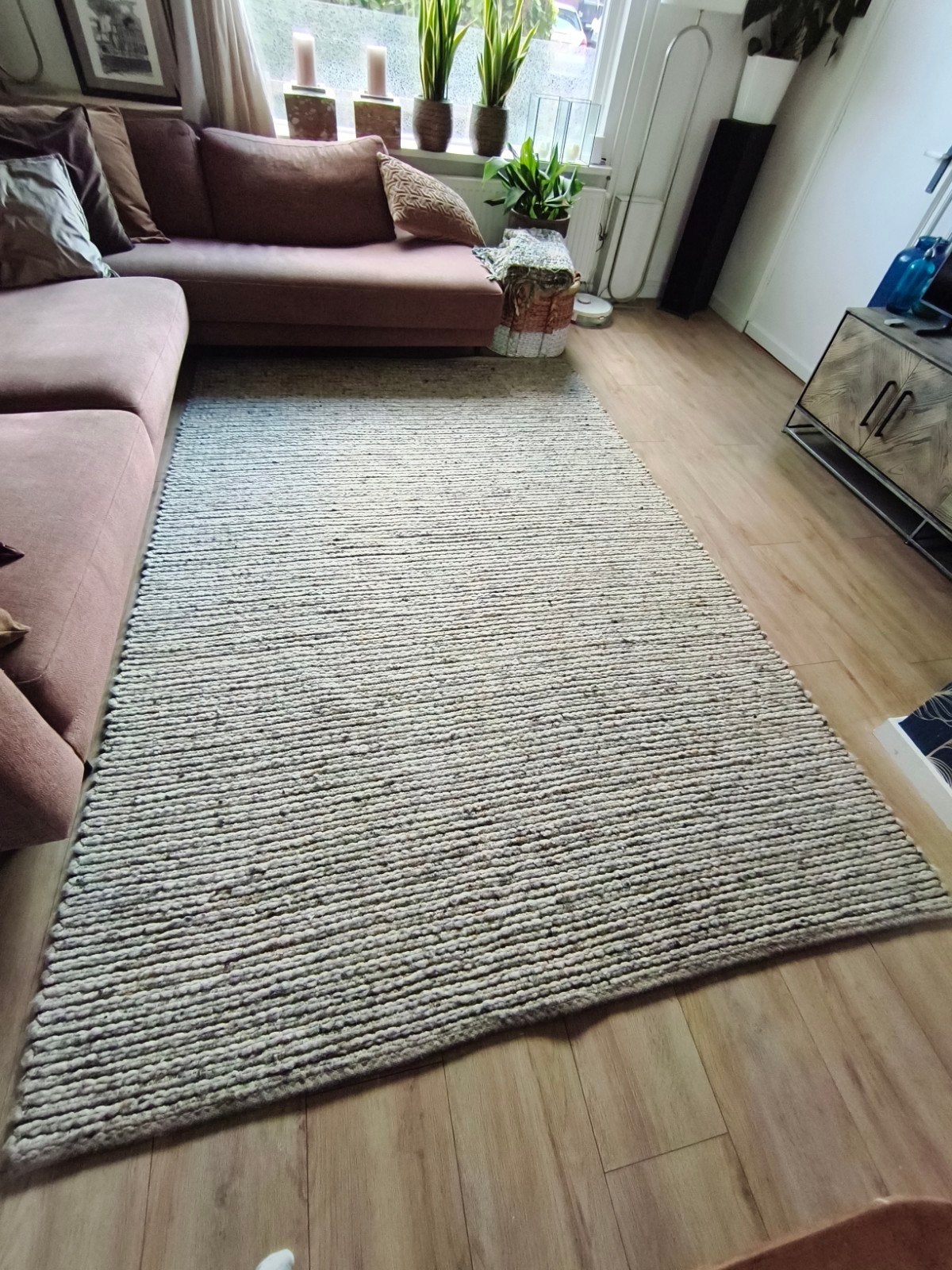 Wollen vloerkleed 197x300 cm, Huis en Inrichting, Stoffering | Tapijten en Kleden, Ophalen, Gebruikt, 200 cm of meer, 200 cm of meer