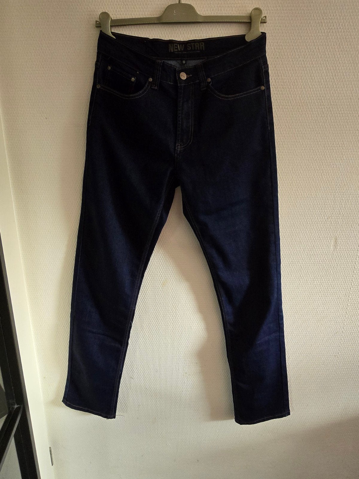 New Star heren Jeans W32/L34 - Donkerblauw, Blauw, W32 (confectie 46) of kleiner, Ophalen of Verzenden, NEW STAR