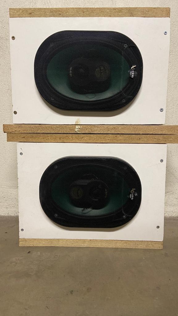 Infinity Kappa 6x9 speakers in behuizing, Auto diversen, Ophalen of Verzenden, Gebruikt