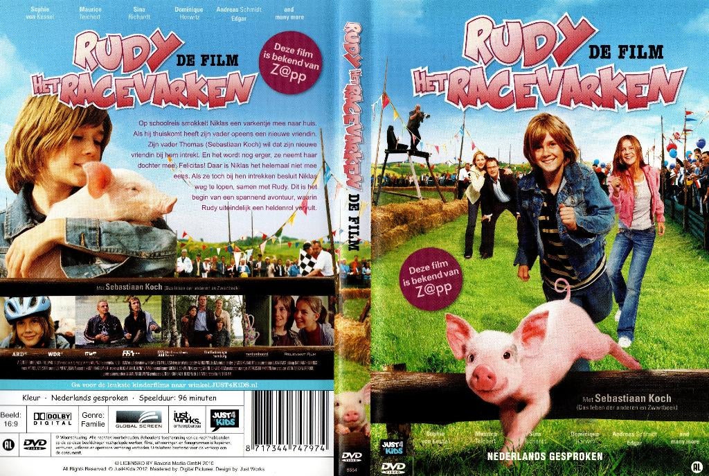 Rudy het racevarken, de film, Alle leeftijden, Ophalen of Verzenden, Zo goed als nieuw