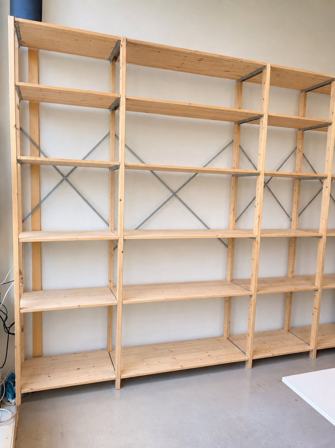 Houten stellingkast - Zo goed als nieuw, Ophalen, Zo goed als nieuw