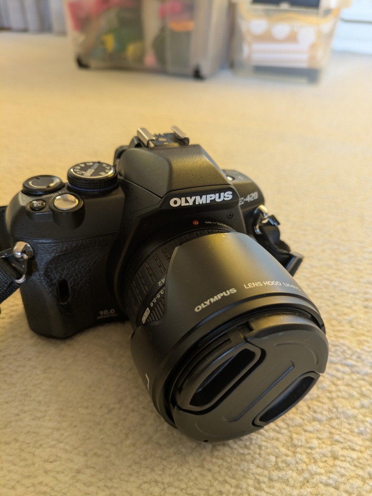 Te koop: spiegelreflexcamera Olympus E420, Audio, Tv en Foto, Fotocamera's Digitaal, Ingebouwde flitser, Ophalen of Verzenden