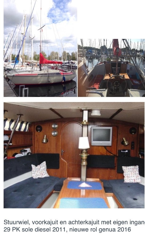 kajuitzeiljacht (maxi 95) met stuurwiel+borrelen in de zon, 10 m, Gebruikt, 29 pk, 1.90 meter