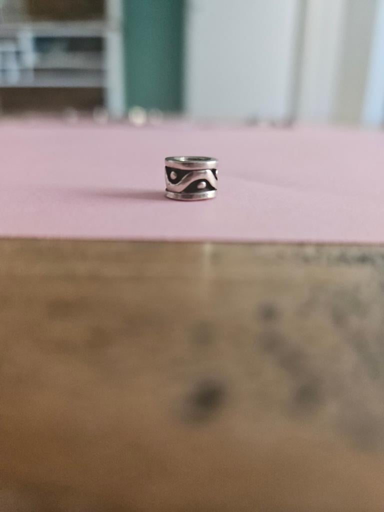 Yin yang bedeltje Pandora, Ophalen of Verzenden, Zo goed als nieuw, Zilver, Pandora