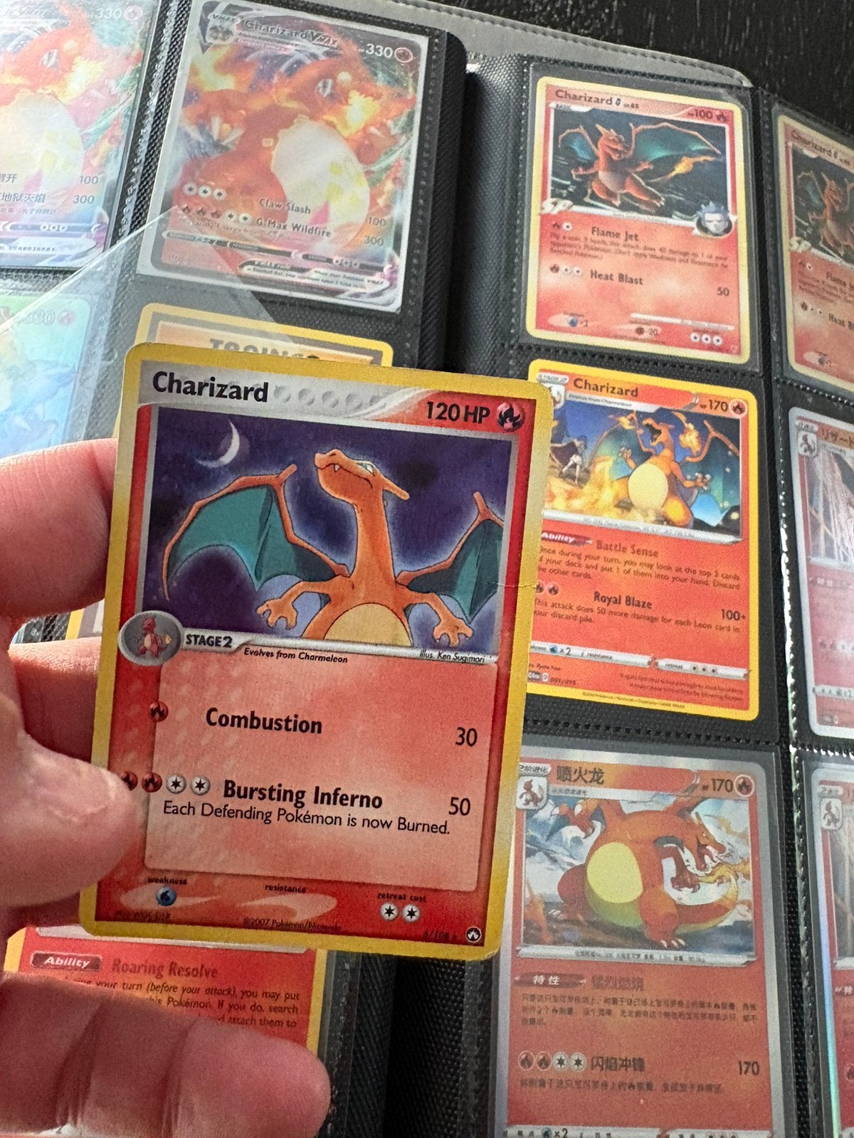 Charizard ex power keepers holo, Ophalen of Verzenden, Zo goed als nieuw, Meerdere kaarten, Foil
