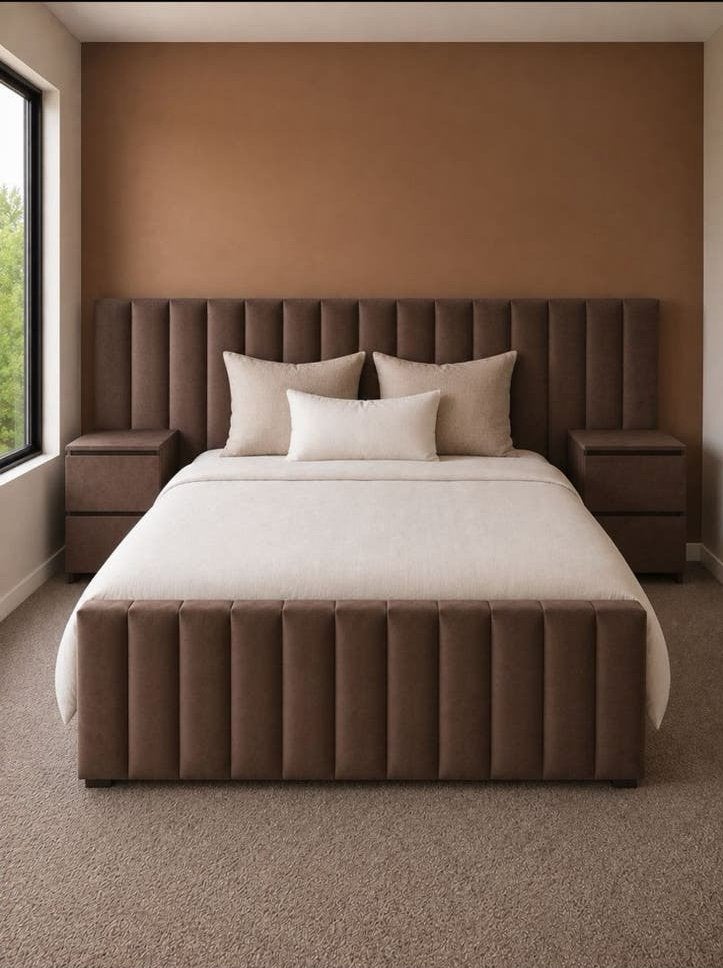 Luxe nieuw Complete designbed 180x200, Ophalen, Bruin, Design, 180 cm