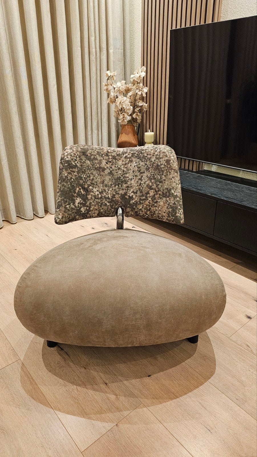 2x Refurbished Leolux Pallone Fauteuil - Micro Leer & Velo, Design, Modern, Iconisch, 75 tot 100 cm, Ophalen of Verzenden, Zo goed als nieuw