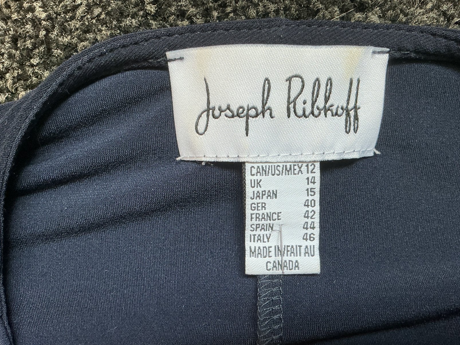 Prachtige donkerblauwe jurk. Van Joseph Ribkoff, Maat 38/40 (M), Overige typen, Blauw, Ophalen of Verzenden