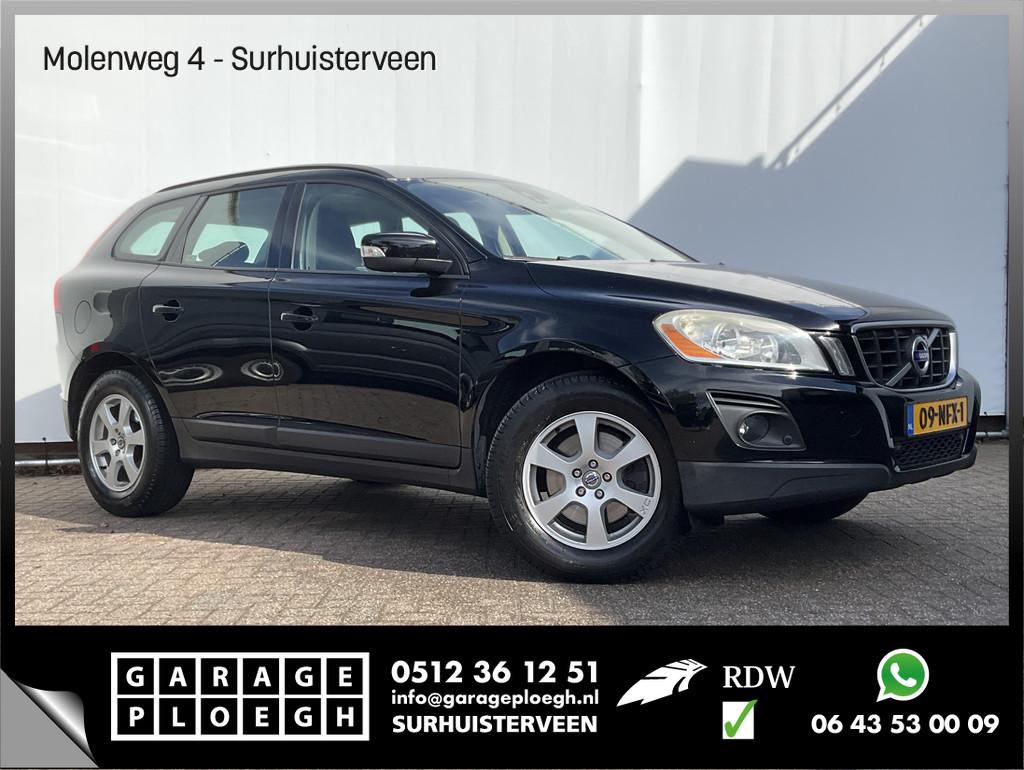 Volvo XC60 2.4D 5-Cil 176pk Trekhaak 1Eig Leer Nav/Cruise St, Voorwielaandrijving, Gebruikt, 1618 kg, Zwart