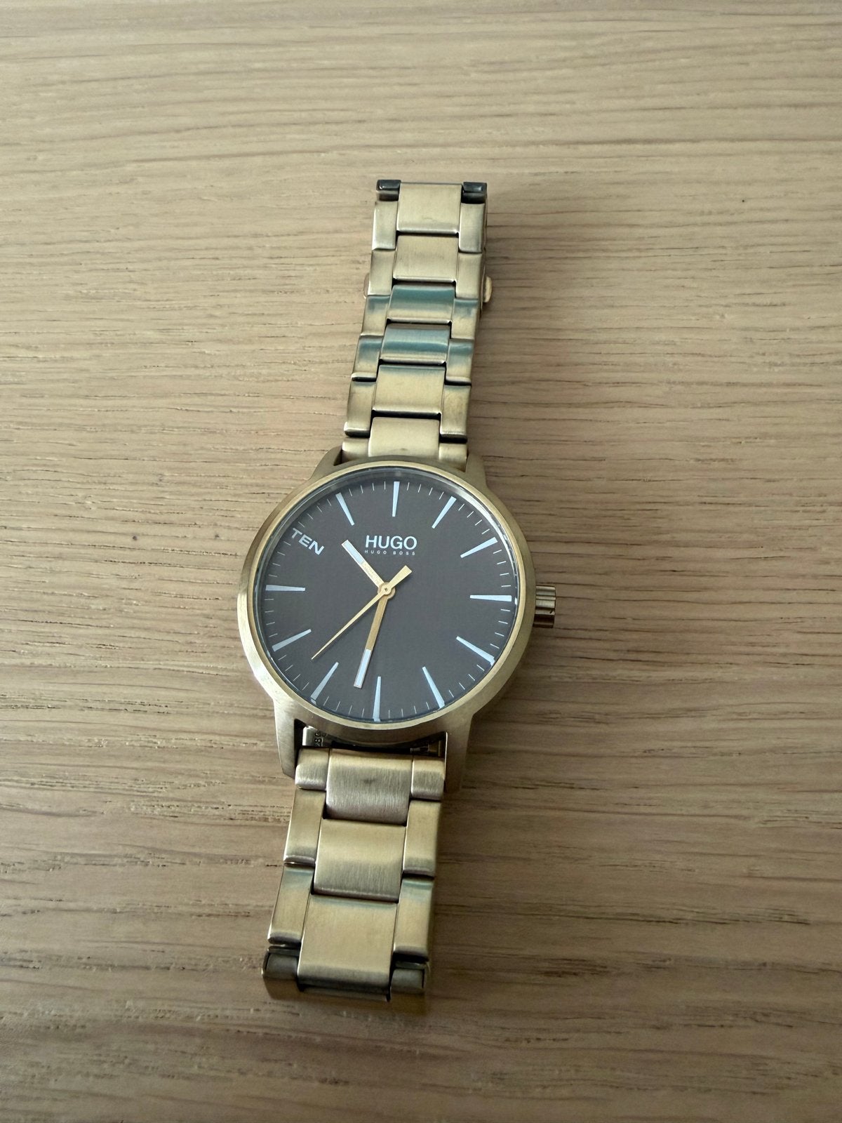 Hugo Boss Gouden Horloge - Batterij moet vervangen worden, Gebruikt, Polshorloge, Goud, Ophalen