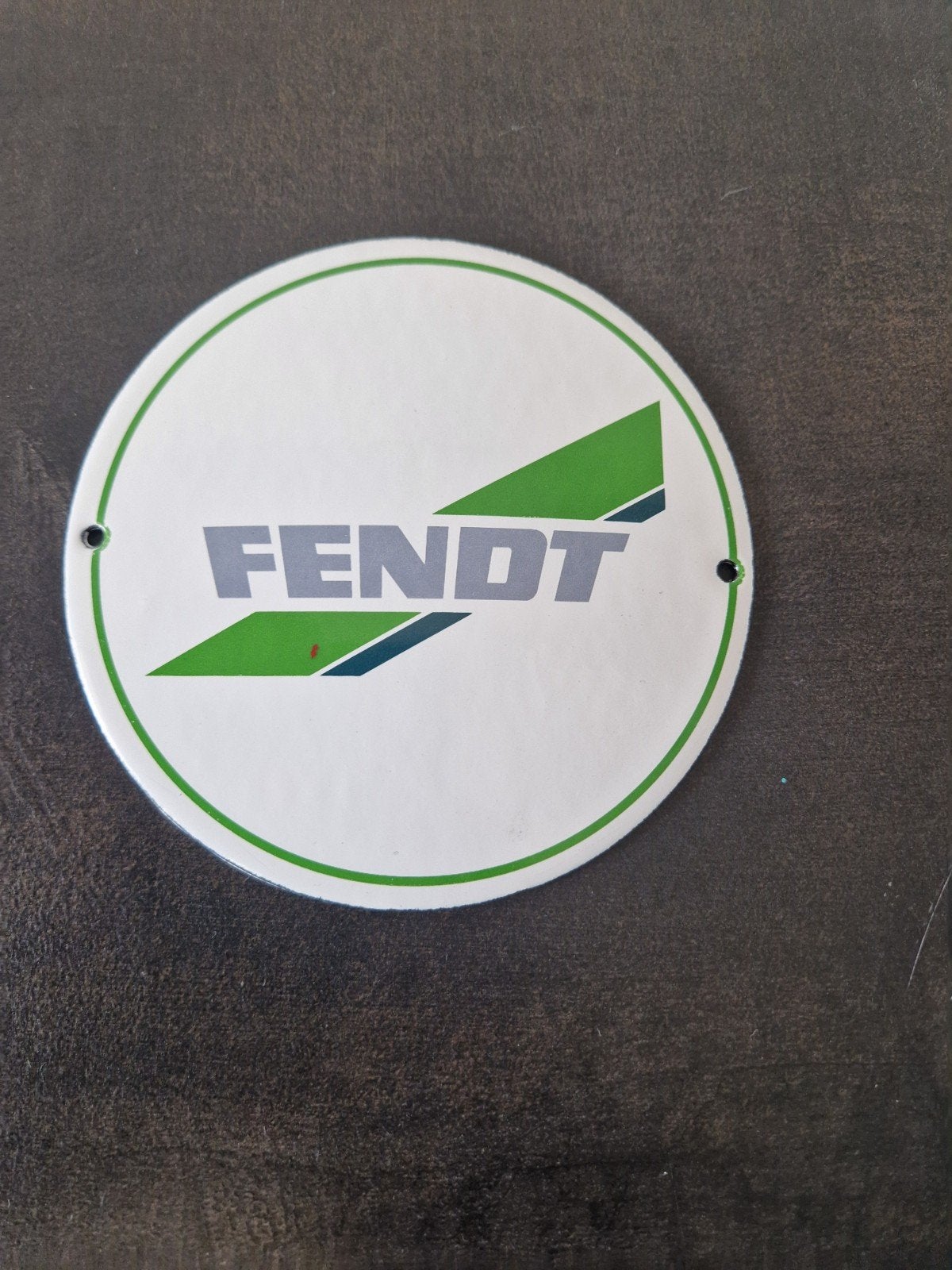 Fendt  emaille reclamebordje  trekker tractor, Ophalen of Verzenden, Zo goed als nieuw, Reclamebord