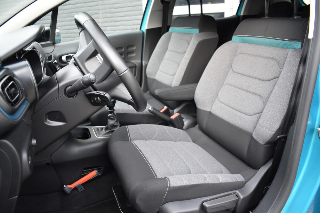 Citroën C3 PureTech 110pk Shine | Navigatie | Camera | Keyl, Voorwielaandrijving, 1199 cc, Blauw, 49 €/maand