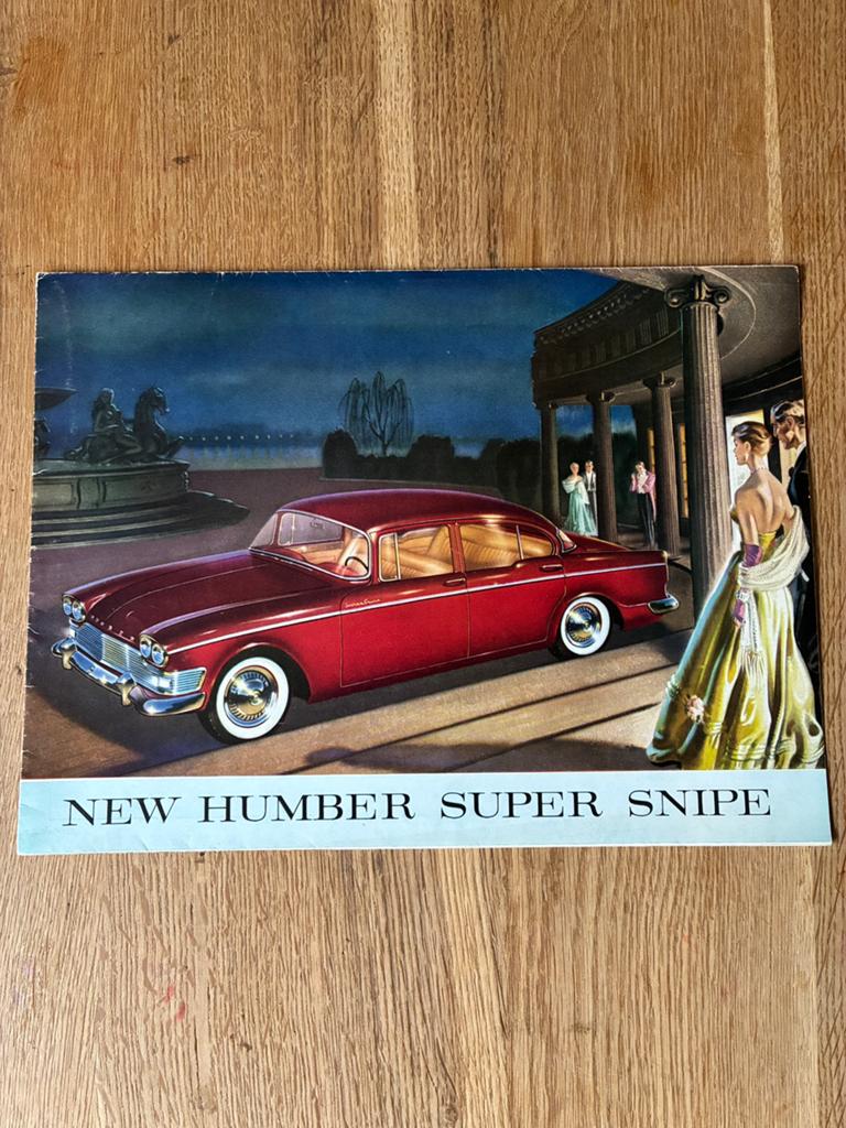 Humber Super Snipe brochure, Ophalen of Verzenden, Zo goed als nieuw, Overige merken