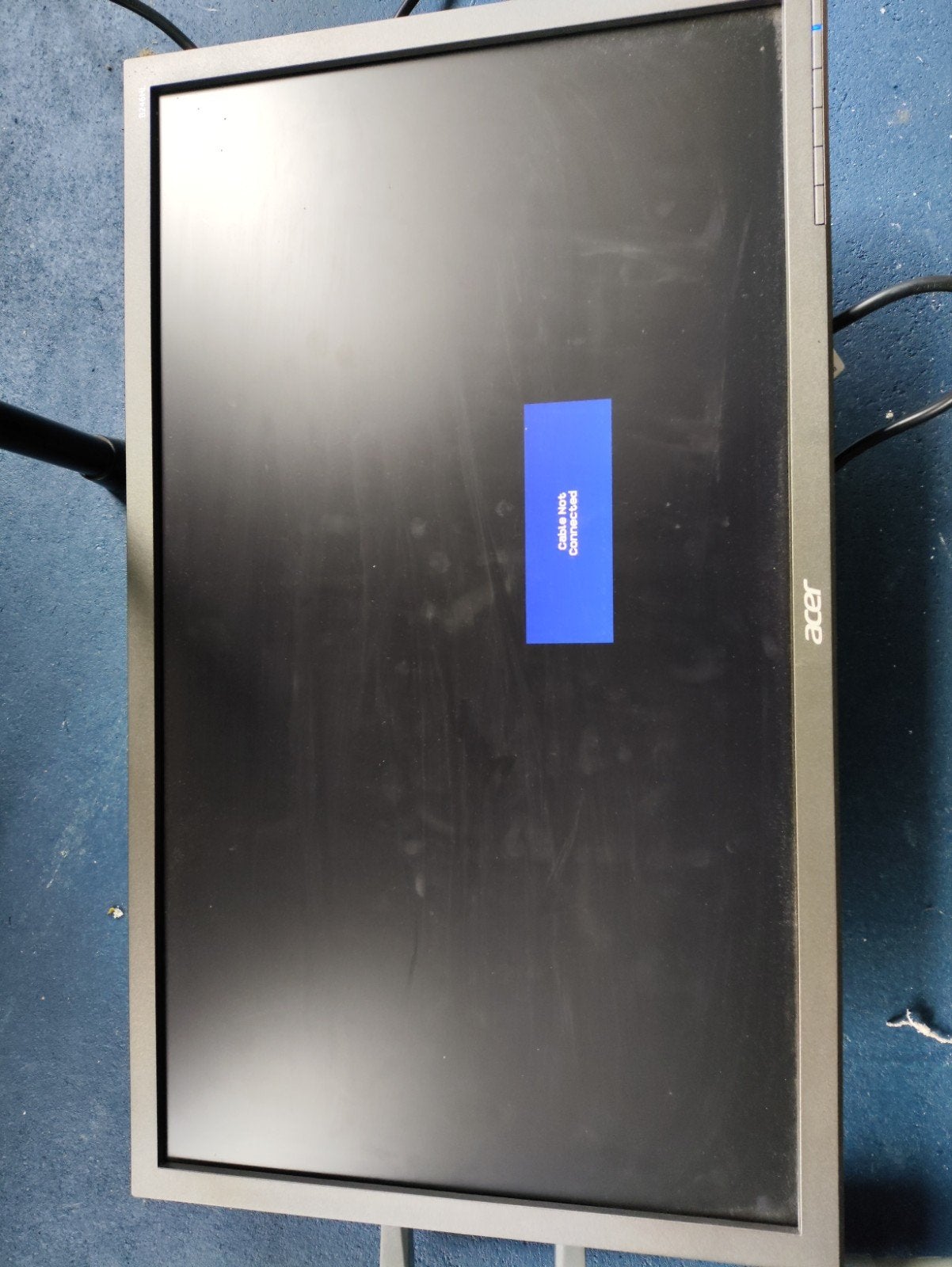 Acer b246hl met Ionic bureau mount, Computers en Software, Ophalen, HD, In hoogte verstelbaar, Zo goed als nieuw