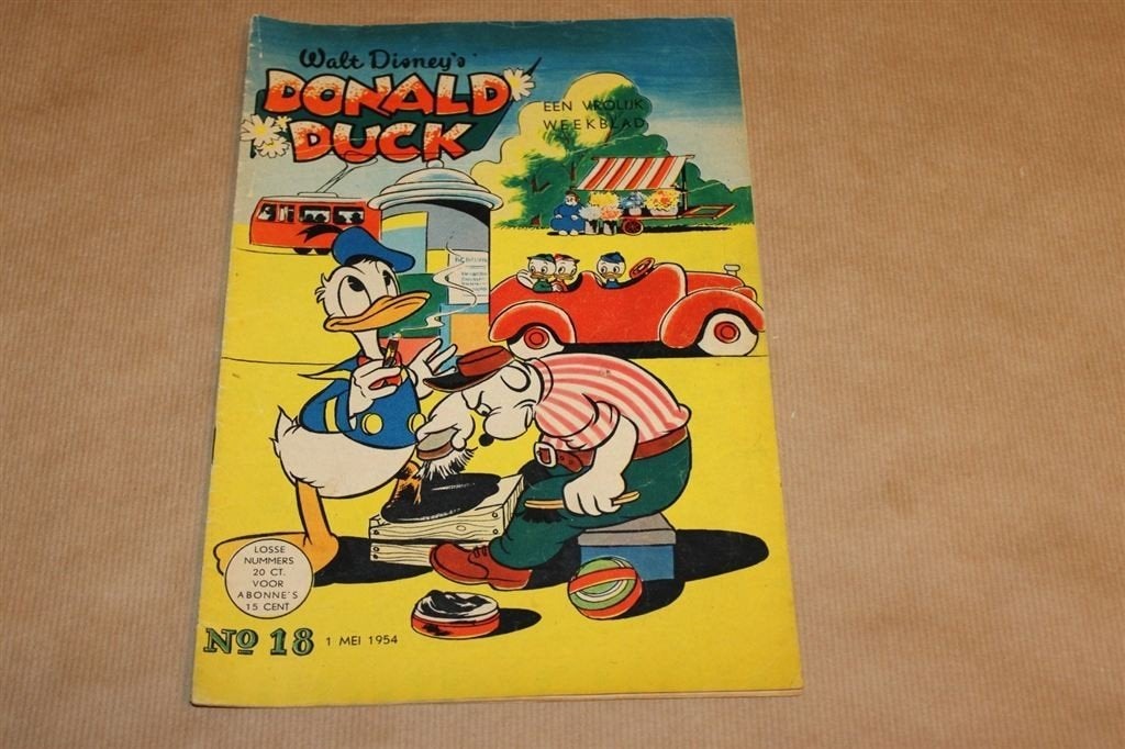 Donald Duck - No. 18 - 1954, Eén stripboek, Ophalen of Verzenden, Gelezen