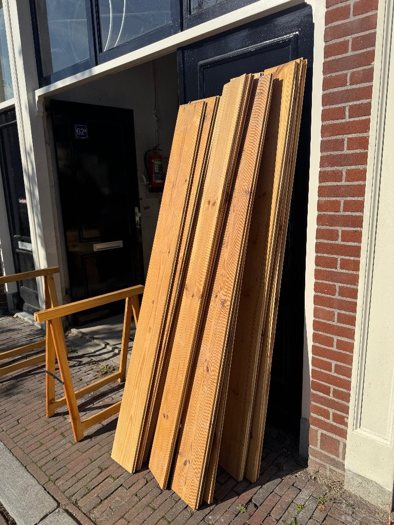 Houten vloer, Ophalen, Gebruikt, Vloerdelen of -planken, 10 m² of meer