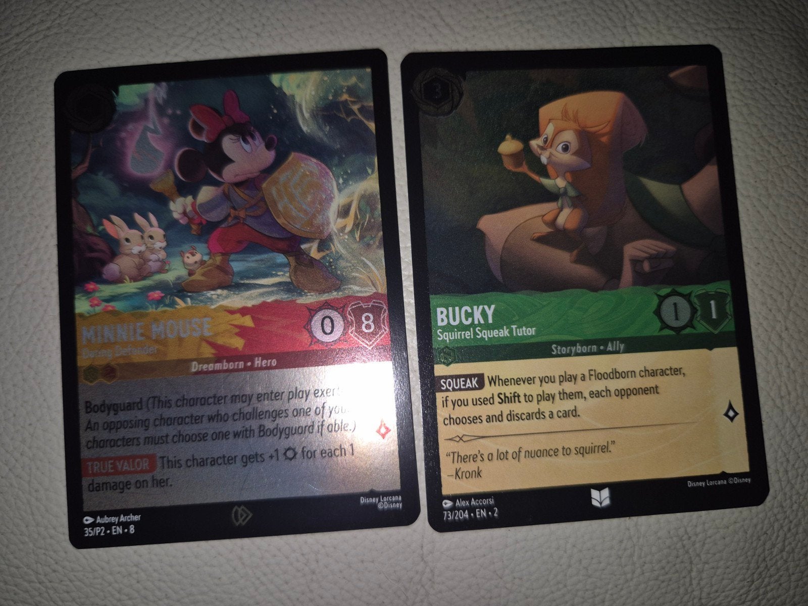 Disney lorcana minnie mouse en bucky, Ophalen, Nieuw