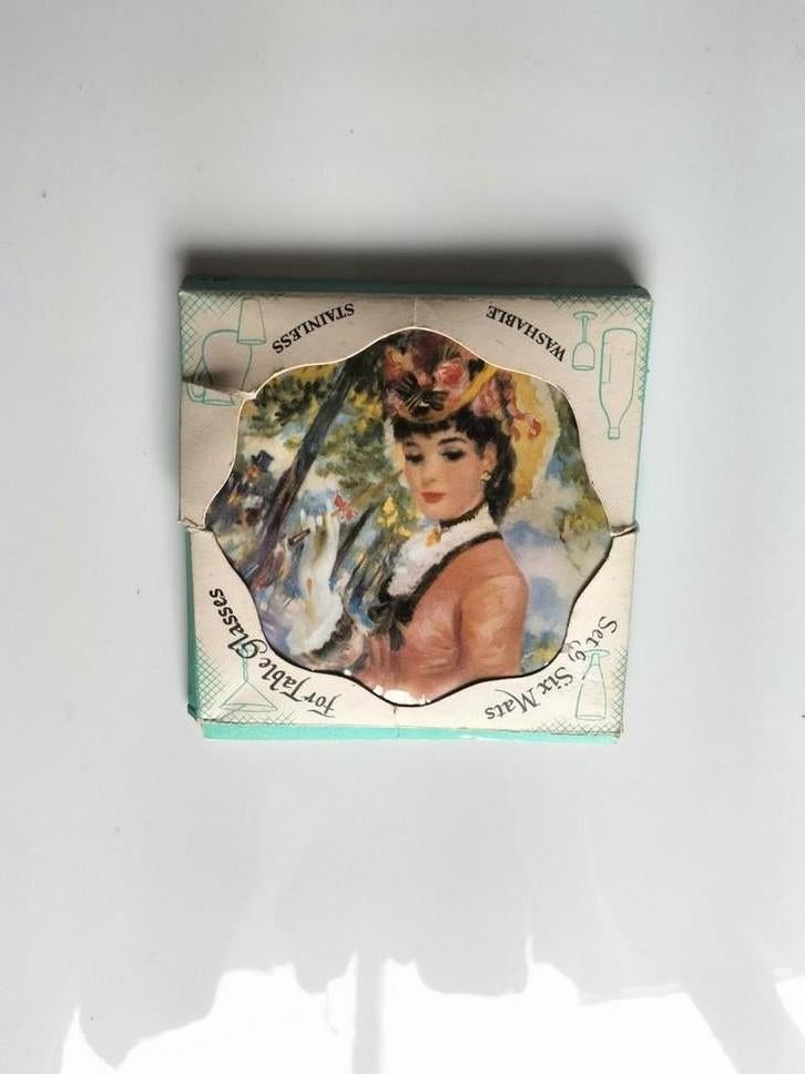 Vintage Set van 6 Engelse Onderzetters - Jaren '50/'60, Ophalen of Verzenden