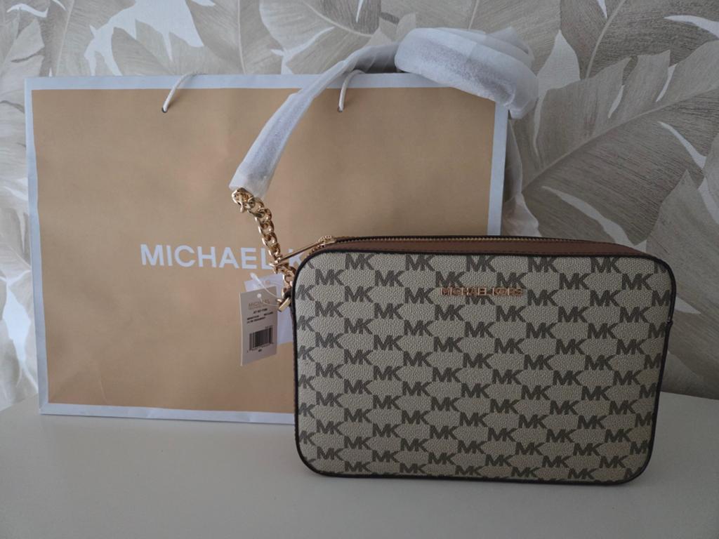 NIEUWE MICHAEL KORS CROSSBODY BAG...in zonerse bruintinten!, Ophalen of Verzenden, Nieuw, Schoudertasje