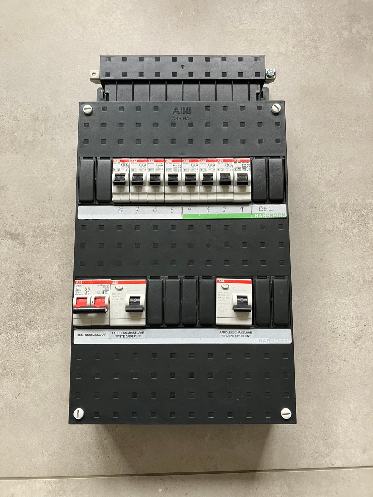 Abb 1 fase meterkast met 8 groepen, complete groepenkast, Ophalen of Verzenden, Overige typen