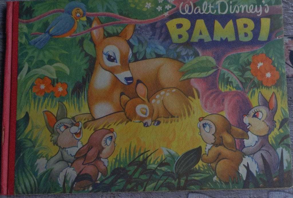 BAMBI * OUD PLAATJESALBUM * Walt Disney *, Verzenden, Gelezen, Walt Disney, Plaatjesalbum