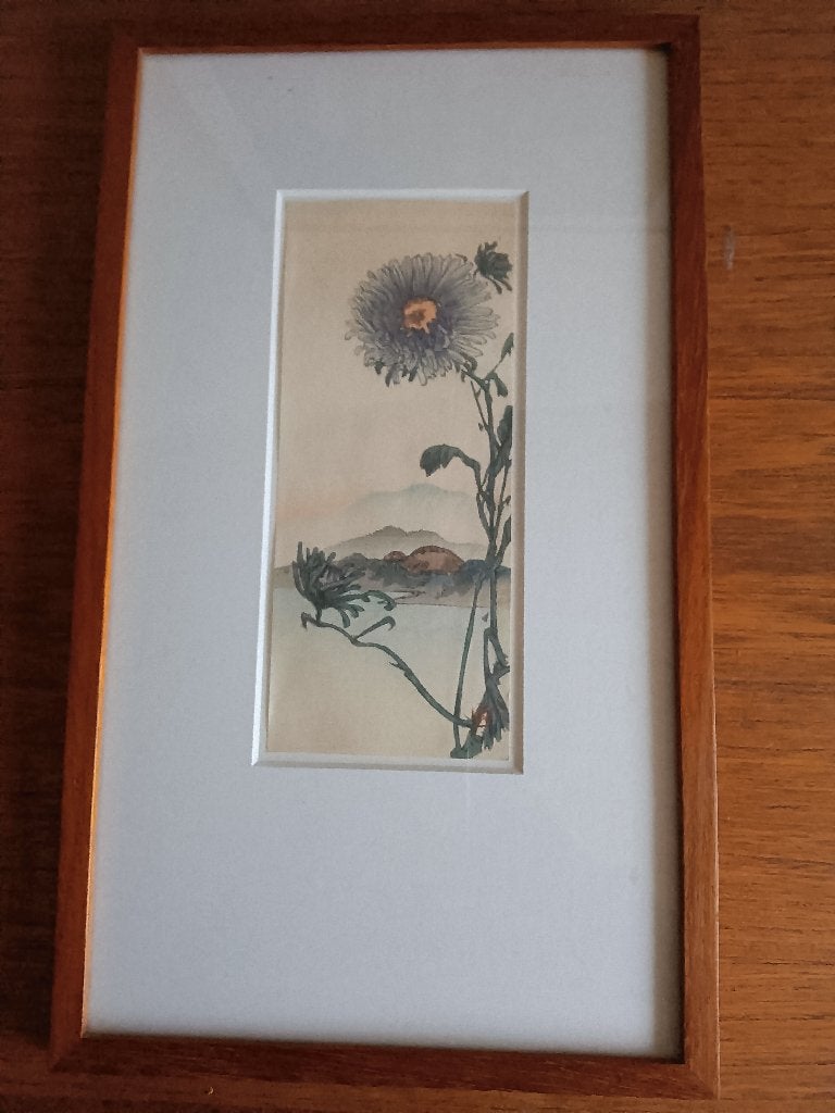Schilderijtjes 'Bloem", Minder dan 50 cm, Gebruikt, Ophalen of Verzenden, Schilderij