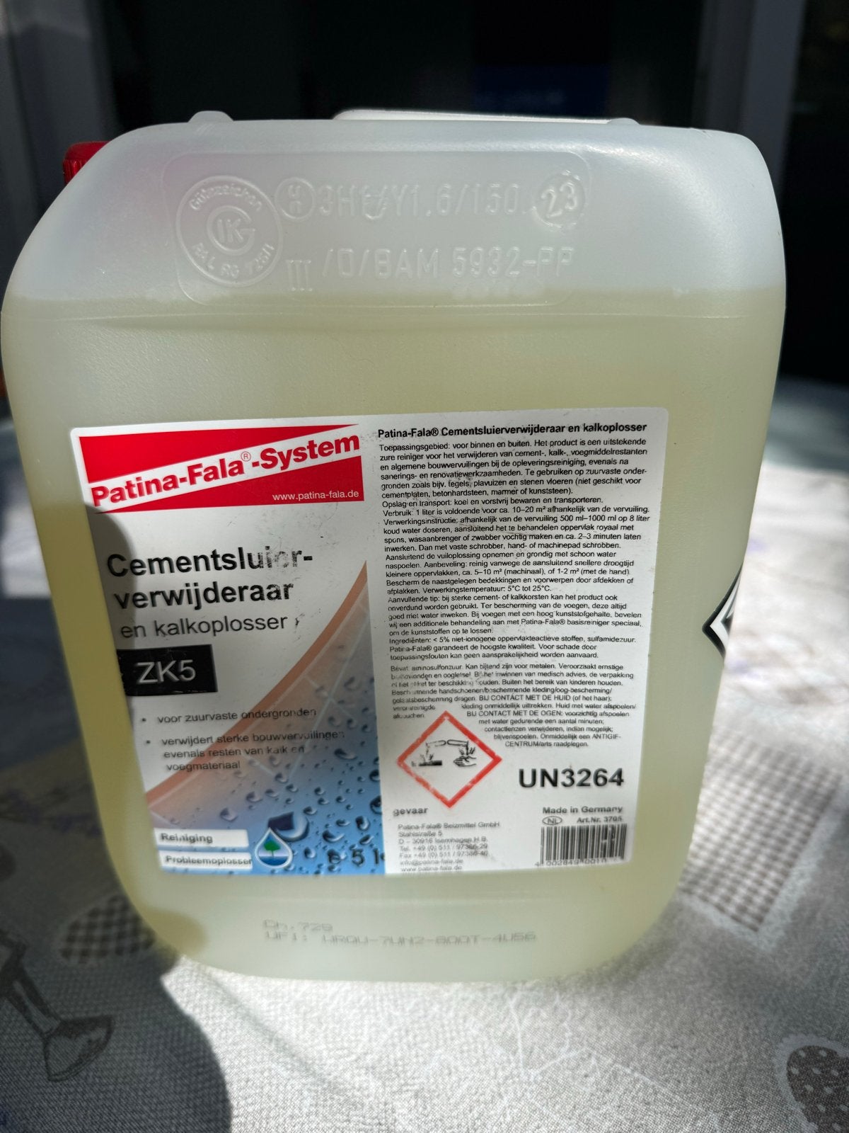 Patina-Fala Cementsluierverwijderaar en Kalkoplosser ZK5, Ophalen of Verzenden, Nieuw
