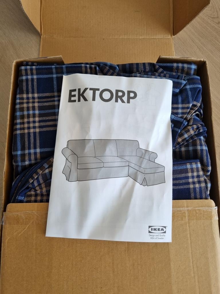Bankhoes Ikea Ektorp Rutna Multi nieuw in doos, Ophalen of Verzenden, Nieuw, 75 tot 100 cm, Minder dan 150 cm