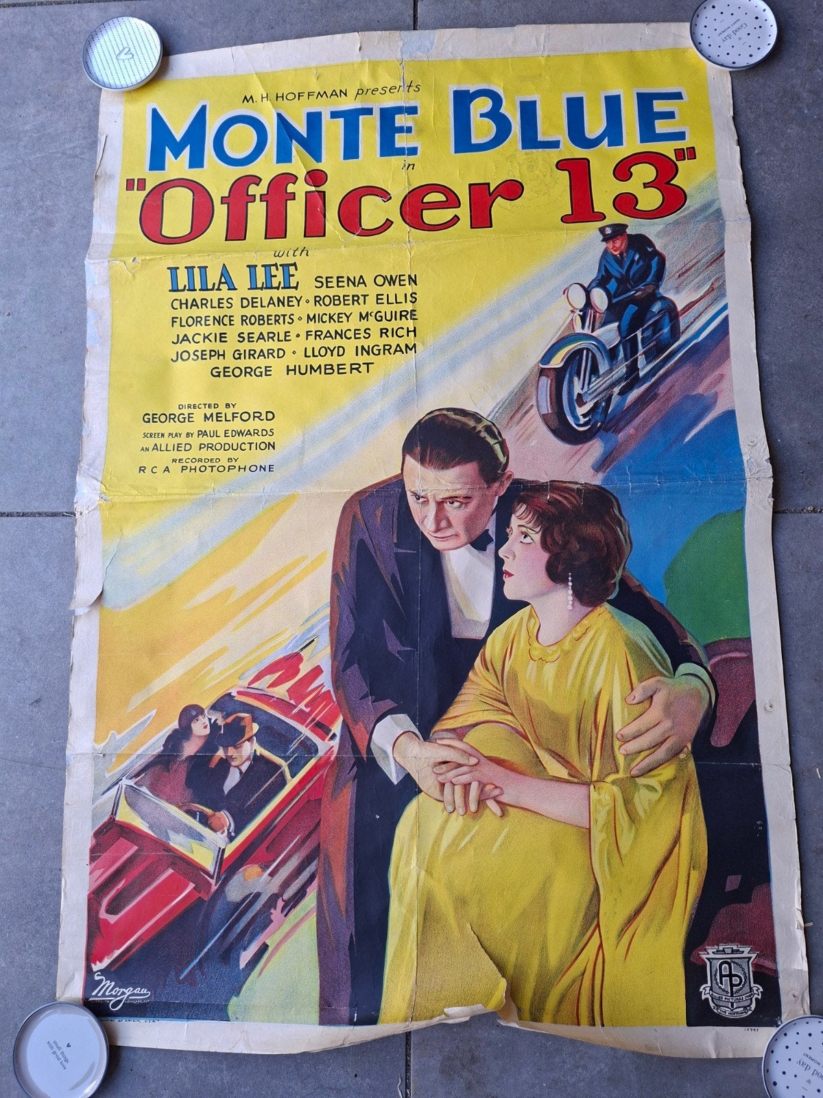 Filmposter Monte Blue Officer 23, Ophalen, 1980 tot heden, Tijdschrift