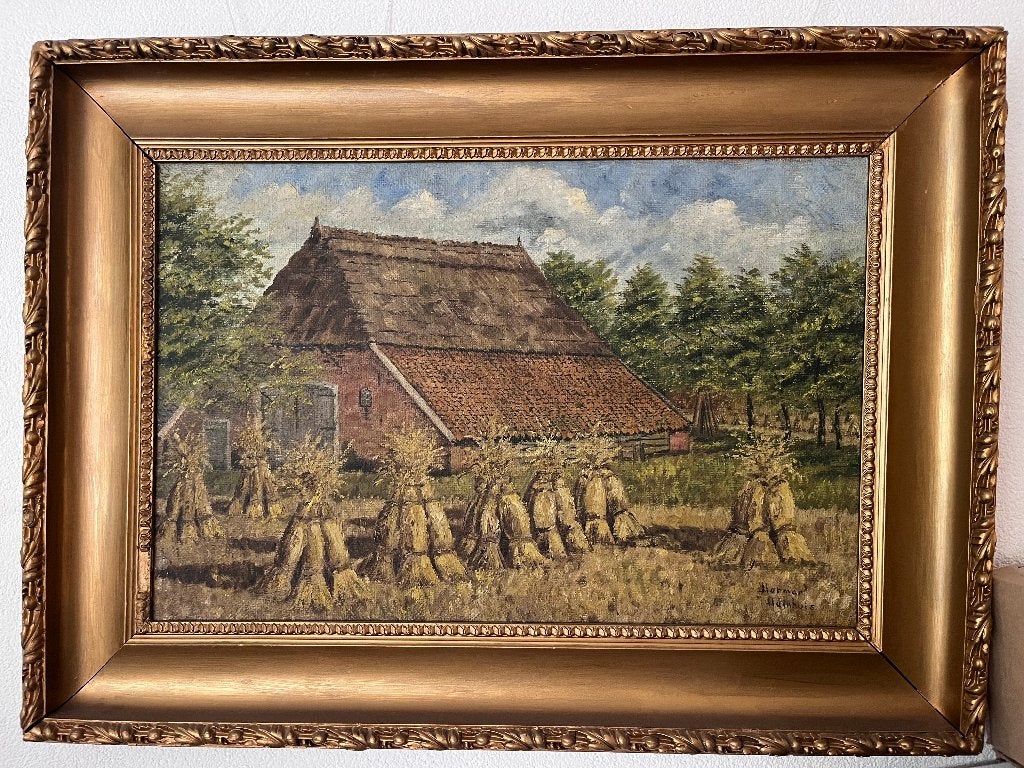 Herman Heinhuis - Nederlands landschap - Haagse School, Ophalen, Landschap